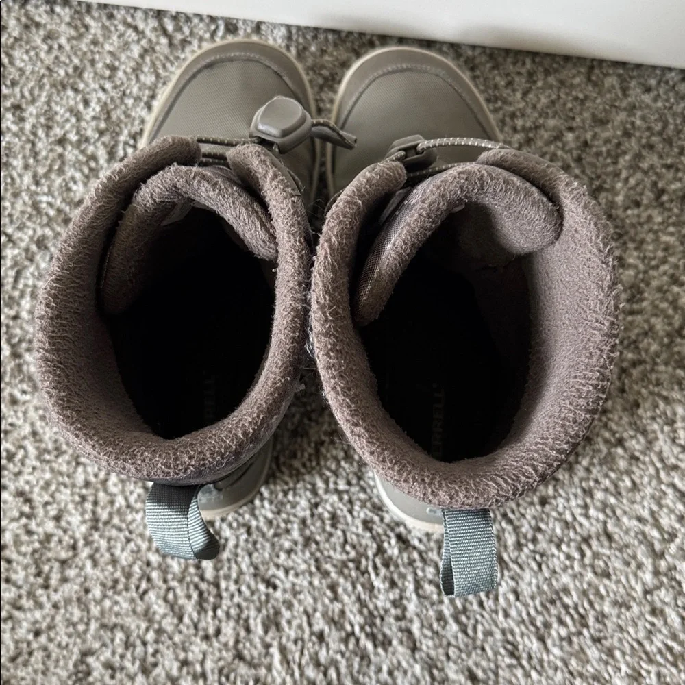 Merrell Kids Gray and Light Gray Waterproof Winter Boots